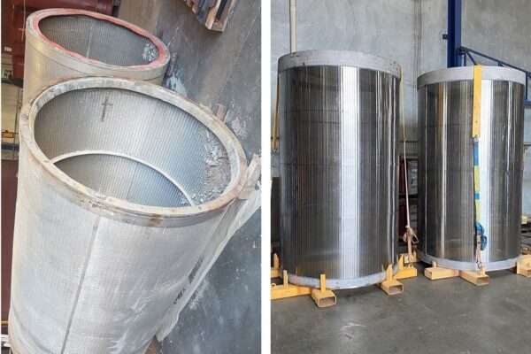 Refurbishment of Stainless Steel Wedge Wire Screens